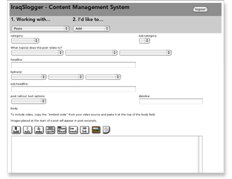 IraqSlogger.com CMS