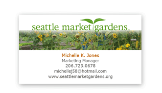 Seattle Market Gardens™ Business Card